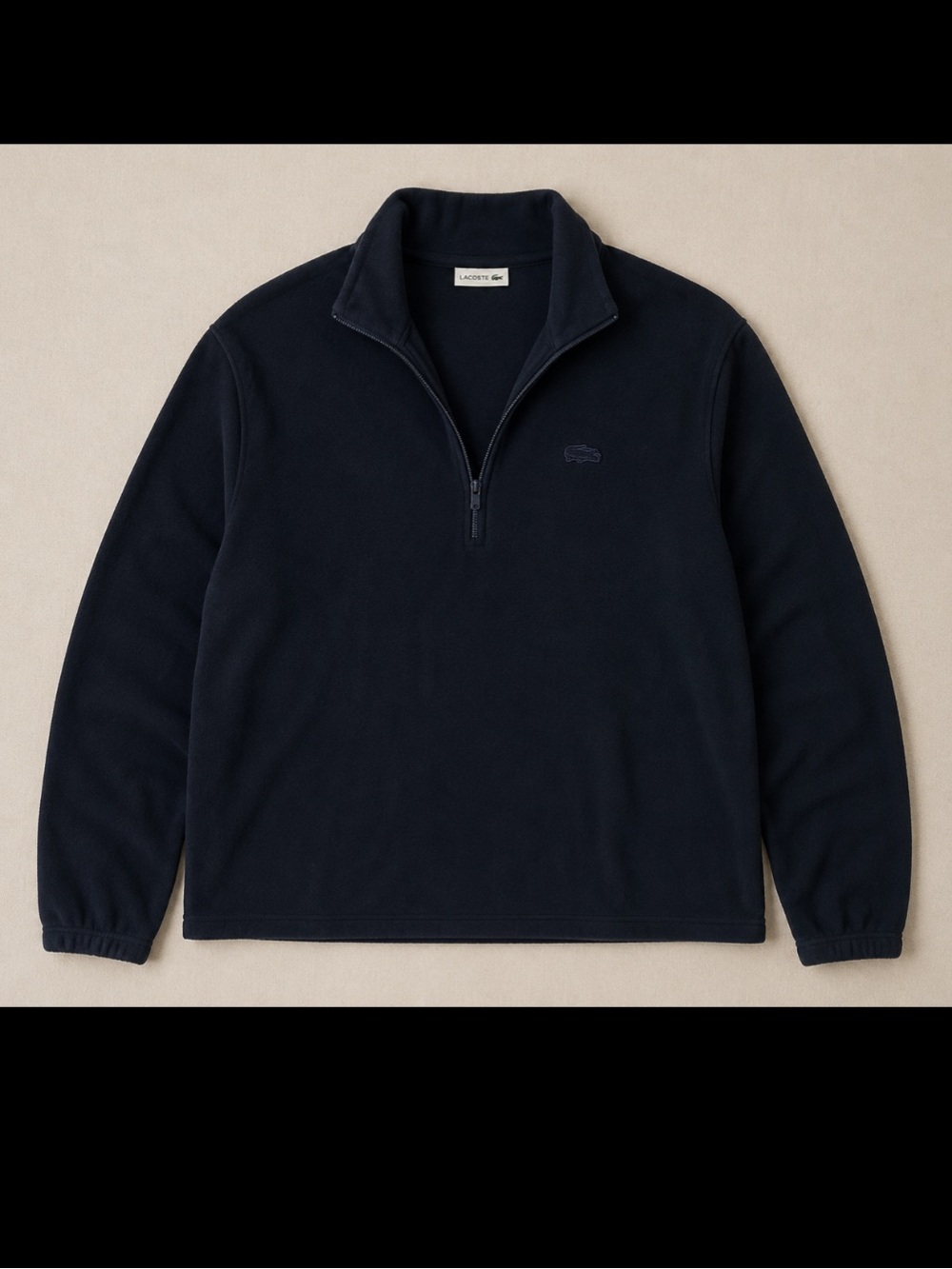 Icebreaker Merino Wool 1/4 Zip Pullover Men XL Black Base Layer Thumb Hole FLAW
